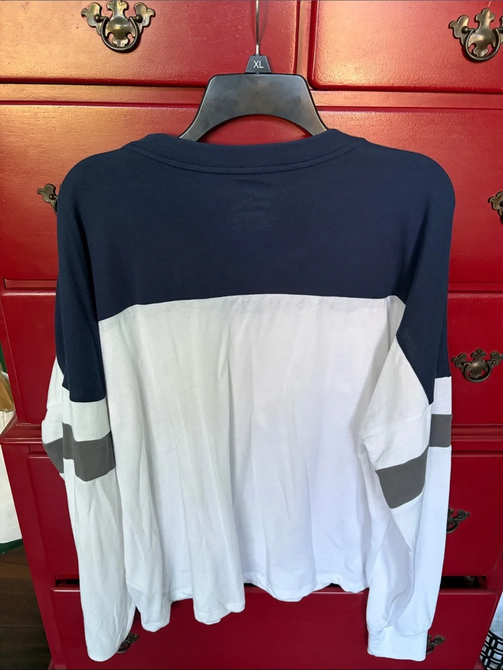Fanatics Dallas Cowboys Lace-Up V-Neck Long Sleeve Shirt - Picture 3 of 5